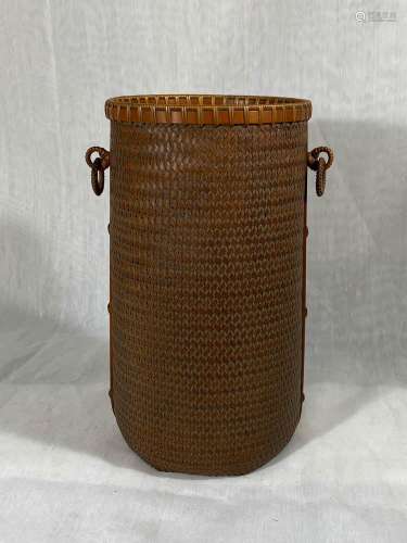 Japanese Bamboo Basket by Master