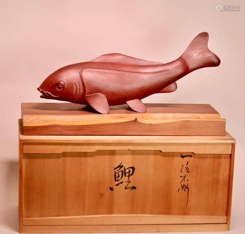 Stunning Japanese Wood Carving - Koi