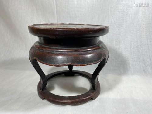 Chinese Lacquer Stand with Mother of Pearl Inlay