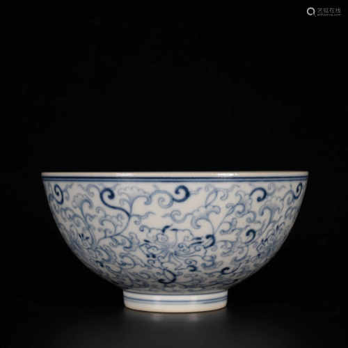 Qing Daoguang            Blue and white bowl