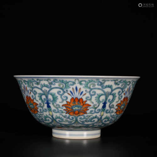 Xianfeng in Qing Dynasty            Pastel bowl