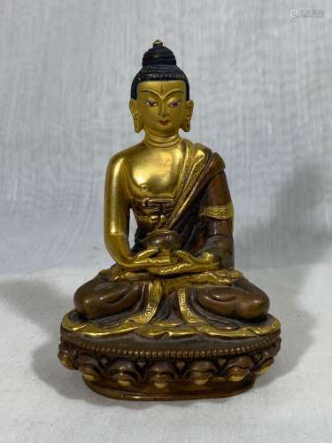 Nepalese Gilt Bronze Buddha