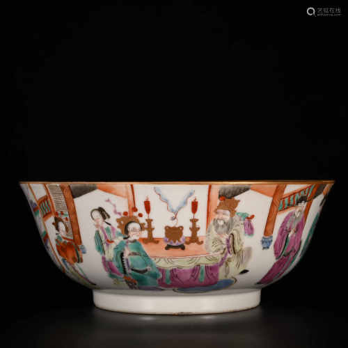 Xianfeng in Qing Dynasty            Famille rose bowl