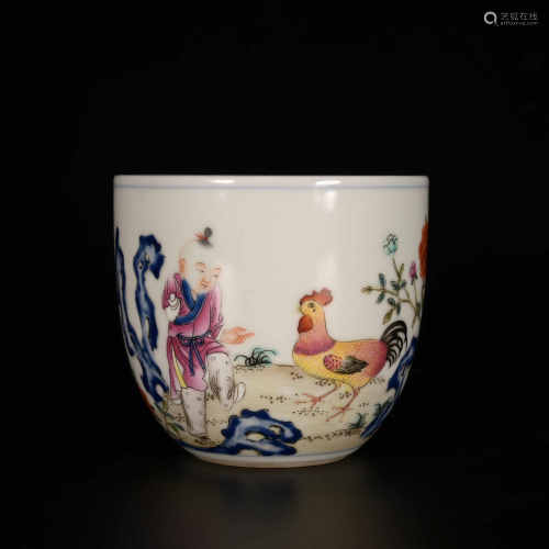 Qianlong of Qing Dynasty            Pastel cup