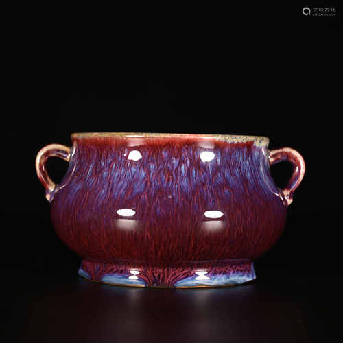 Qianlong of Qing Dynasty            Glazed censer