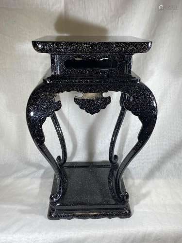 Japanese Lacquer Censer Stand with Mother of Pearl