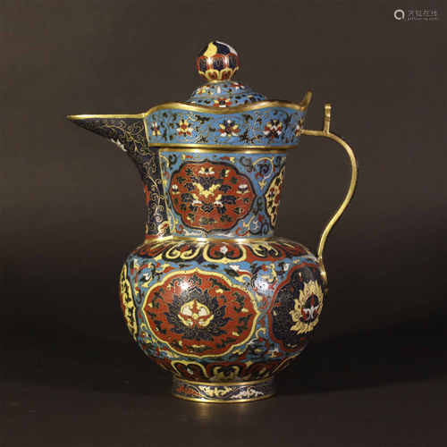 Cloisonne pot