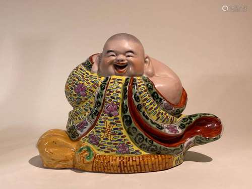 Chinese Famille Rose Porcelain Laughing Buddha