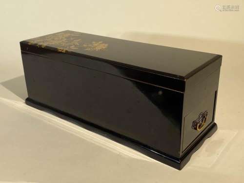 Japanese Lacquer Box with Inkstone - Writing Box