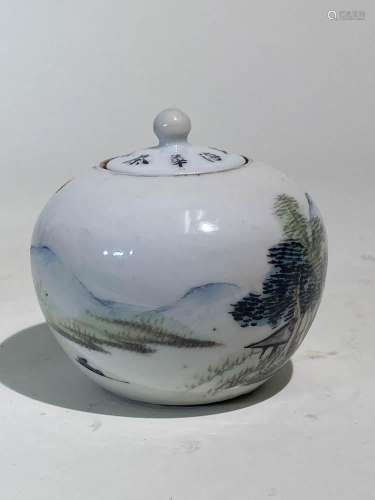 Chinese Porcelain Covered Pot