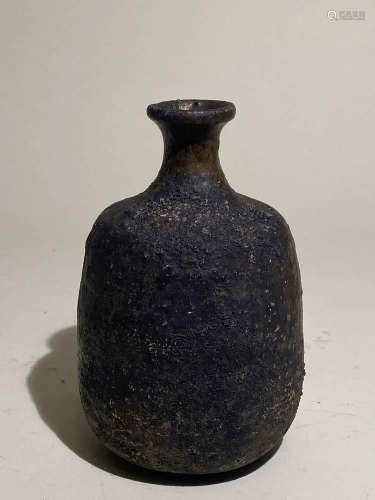 Japanese Raku Pottery Vase