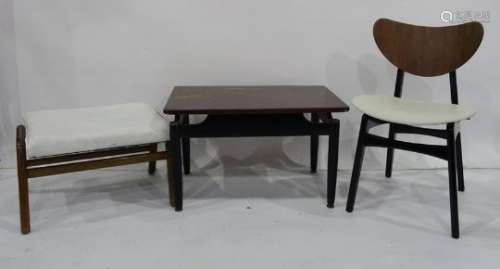 Ernst Gomme for G-Plan pair of chairs, a coffee table and a stool (4)