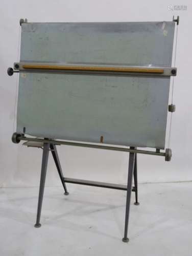 Architect's drawing board and adjustable scribe's desk with light (3)