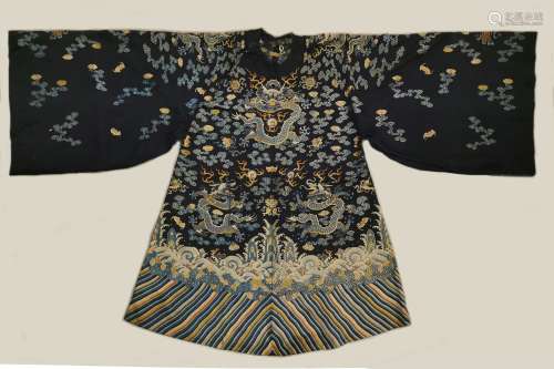 Qing dynasty embroidery imperial robe