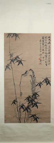 Qing dynasty Zheng banqiao's bamboo painting