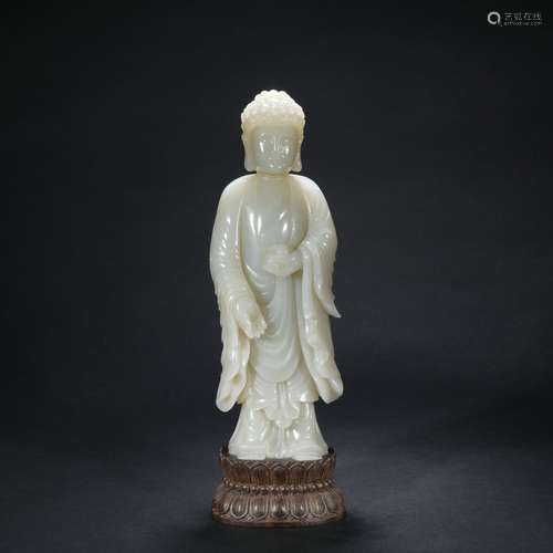 Qing dynasty jade Guan yin