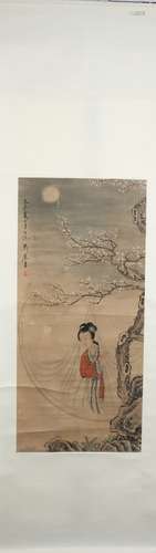 Qing dynasty Xiao chen's figure painting