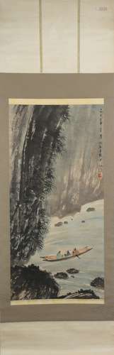 The modern times Fu baoshi's landscape and figure painting