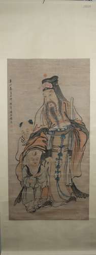 Qing dynasty Pan zhenyong's figure painting