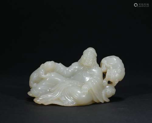 Qing dynasty jade figure