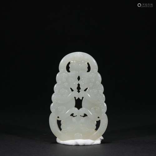 Qing dynasty jade card