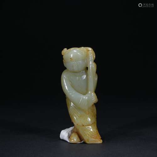 Qing dynasty jade figure