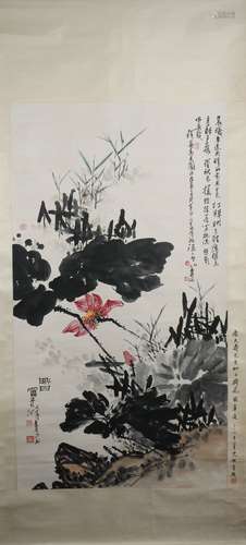 The modern times Pan tian shou's flowers painting