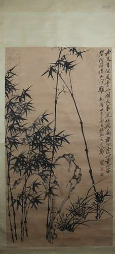 Qing dynasty Zheng banqiao's bamboo painting