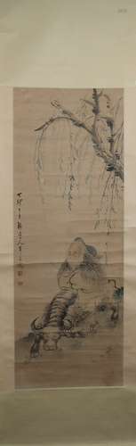 Qing dynasty Hua yan's figure painting