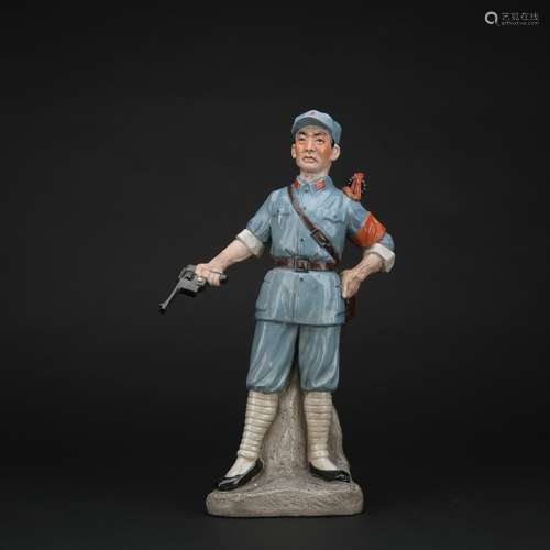 The Republic of China porcelain man