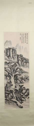 The modern times Huang binhong's landscape painting