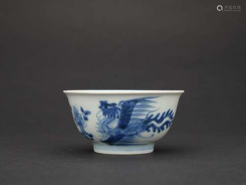 Qing dynasty blue and white bowl