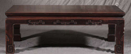 A SUANZHI WOOD CARVED DESK