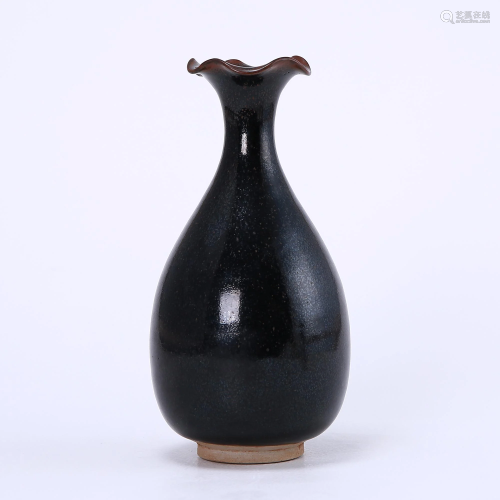 Cizhou Kiln Black Glazed Flower Mouth Vase