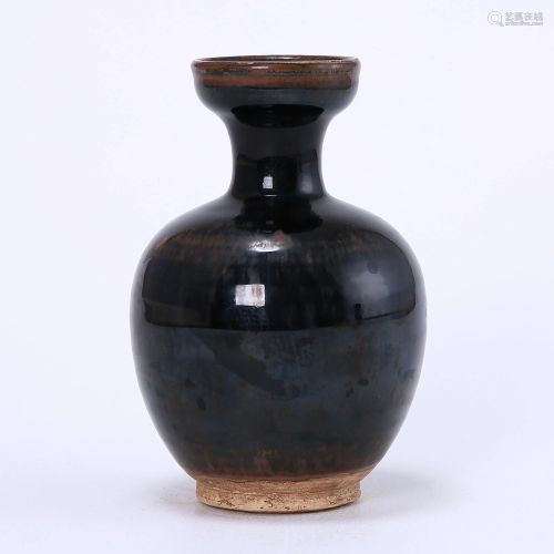 Cizhou kiln black glaze kiln variable bowl mouth bottle