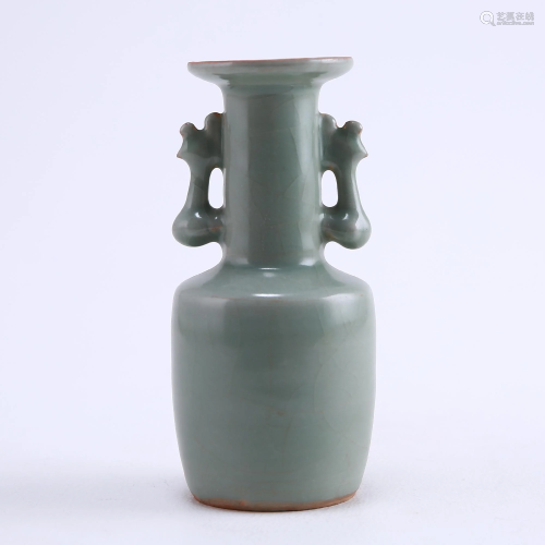 Longquan kiln celadon phoenix ear vase