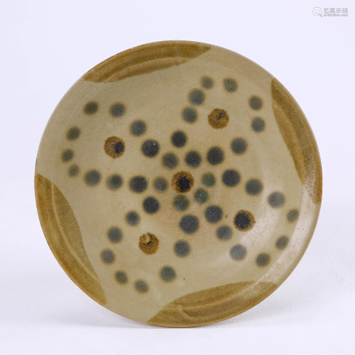 Changsha Kiln Celadon Dot Color Plate