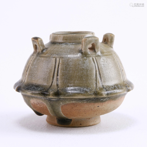 Xiangzhou Kiln Celadon Four-series Lotus Jar