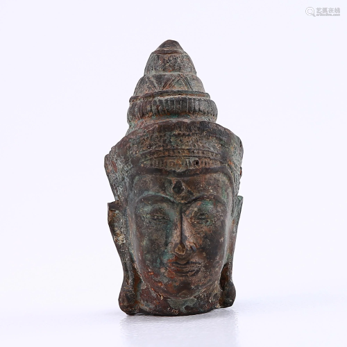 Bronze Buddha Head