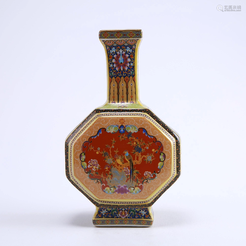 Yongzheng imperial system enamel painted gold fl…