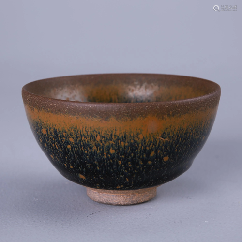 Jian kiln black glaze rabbit millet