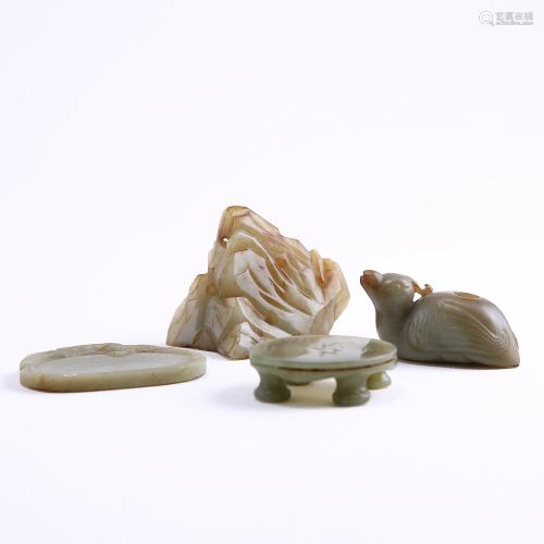 A set of Hetian Jade Room Decoration