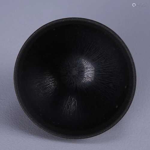 Jian kiln black glazed silver millet