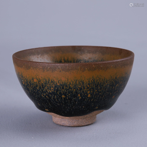 Jian kiln black glaze rabbit millet