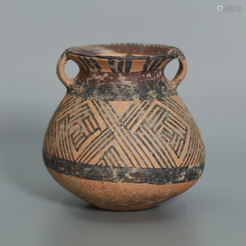 Majiayao Cultural Painted Pottery Double Series Jar