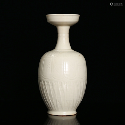 Ding kiln white glaze portrayed bowl bottle