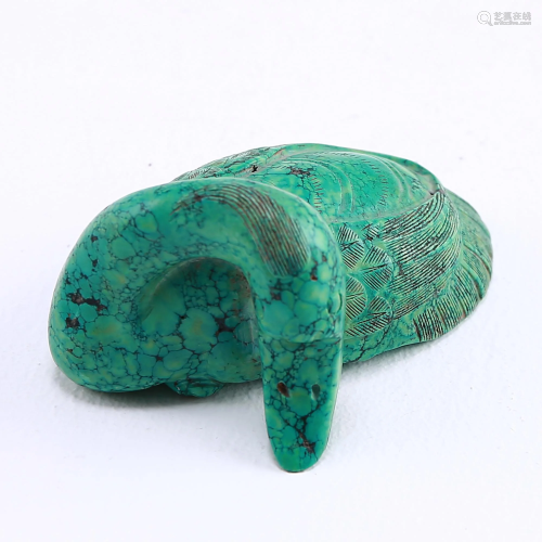 Turquoise Duck Paperweight