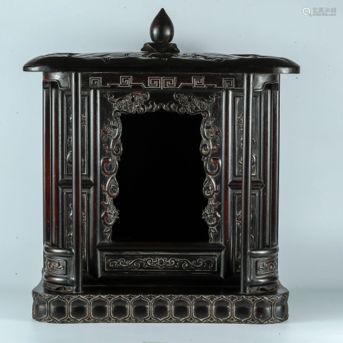 Qing Dynasty Rosewood Buddhist Altar
