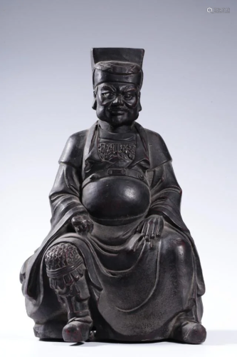 Seated bronze figures in the Qing Dynasty, 