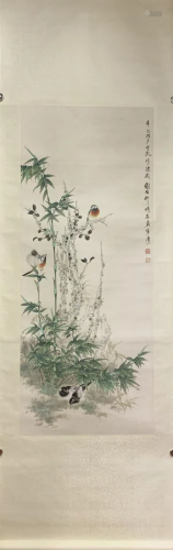 Xie Zhiliu Bamboo, Stone, Birds, Flowers and Birds